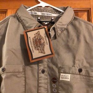 Harley button up shirt men’s